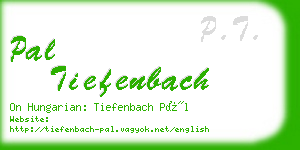 pal tiefenbach business card